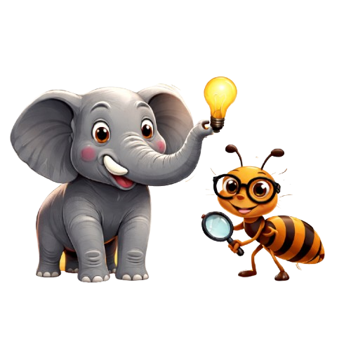 Elephant and ant mascot